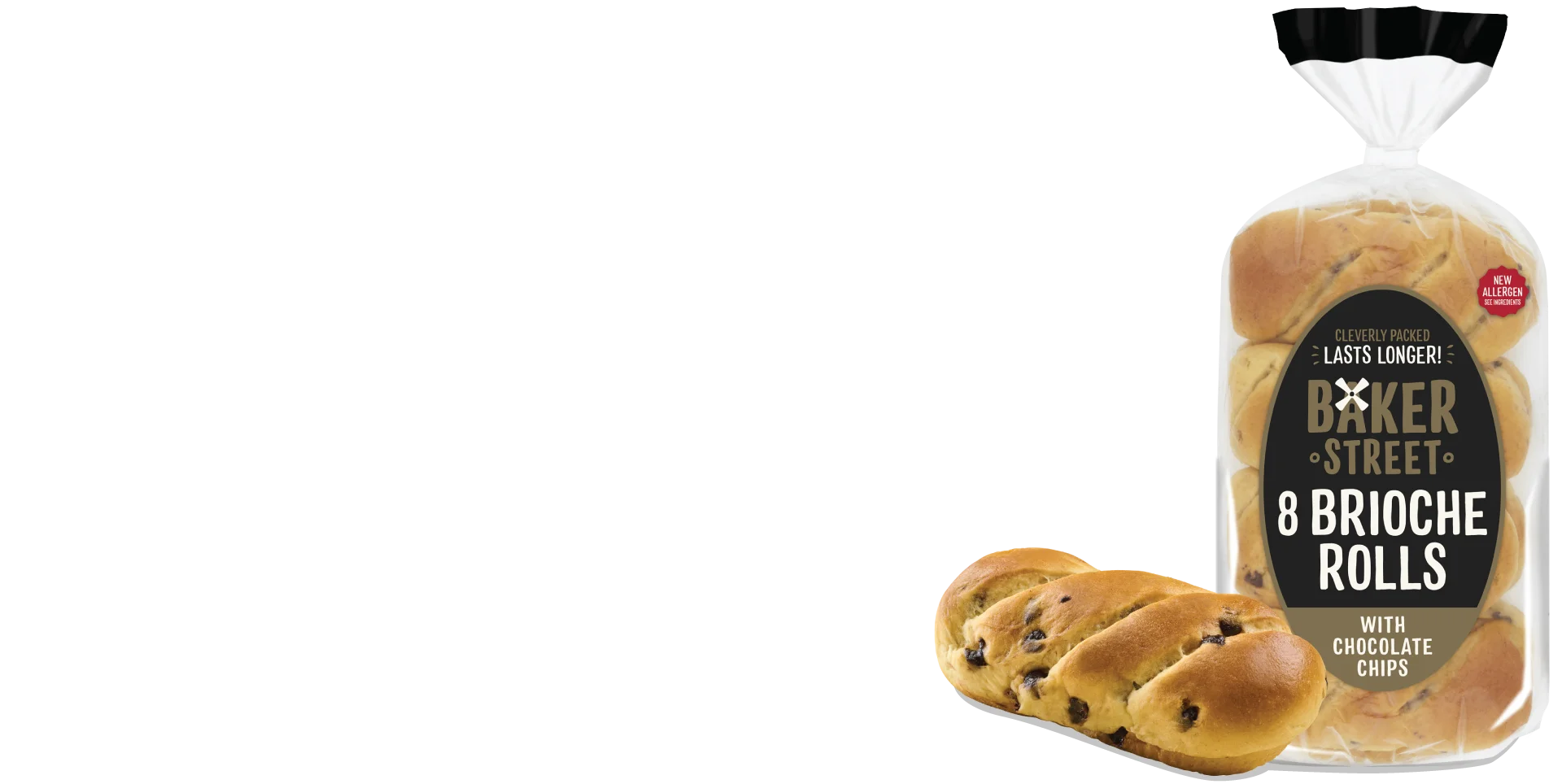 Chocolate Chip Brioche Rolls - Hero Product Image