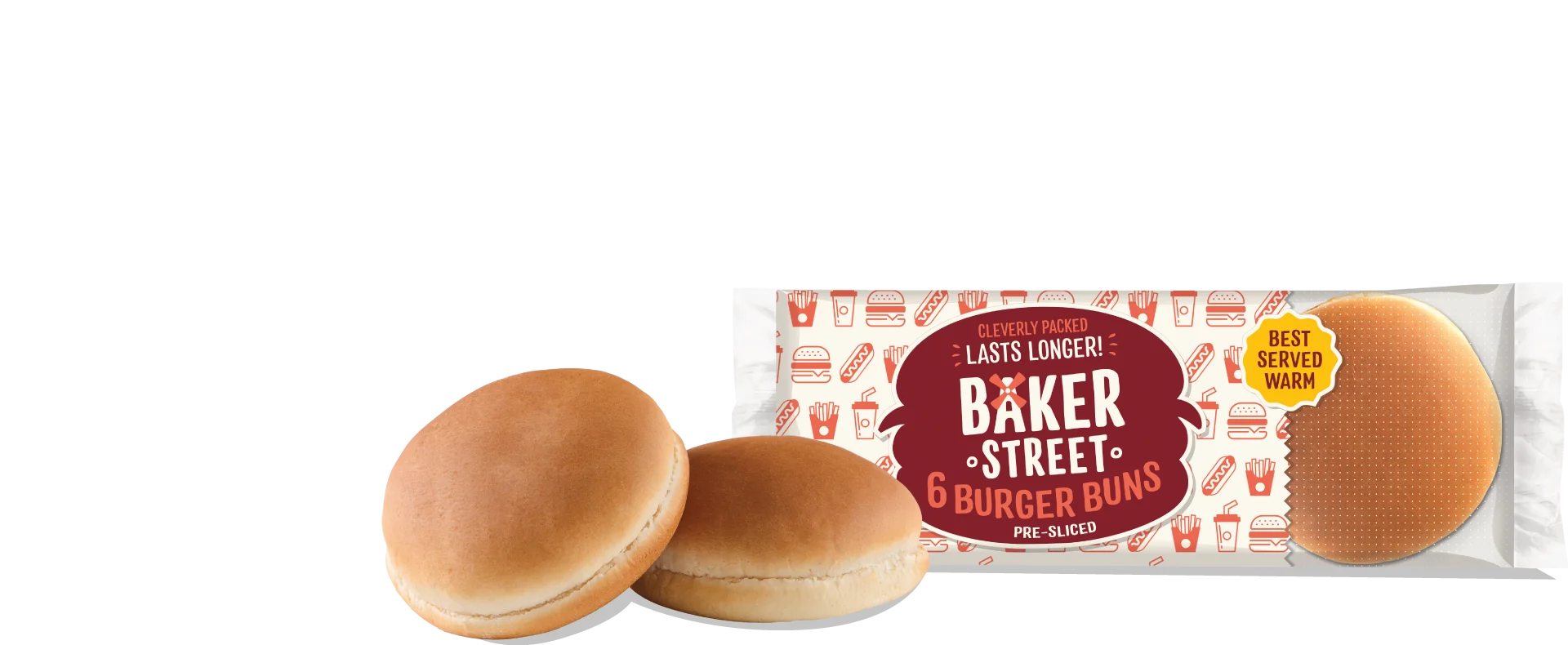 6 Burger Buns - Hero Product Image