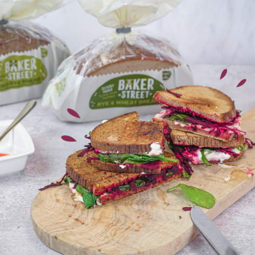 Vegetarian Recipe Ideas Cheese and Beetroot Toastie